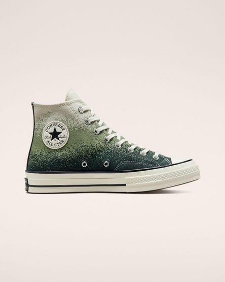 Tenisi Inalti Dama Converse Chuck 70 Scatter Dye Negrii | RO VYKES154